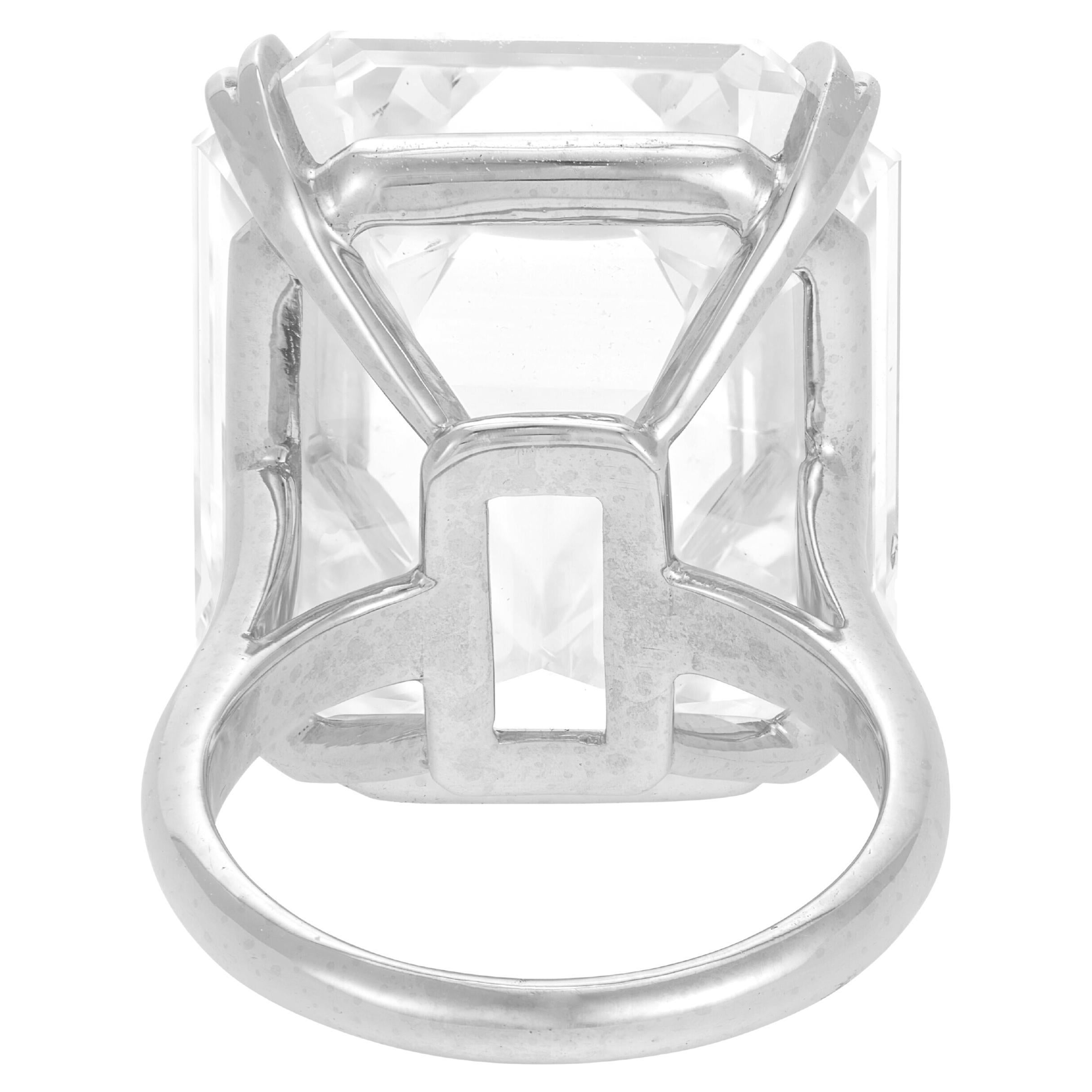 42.97 Carat GIA-Certified Emerald Cut Diamond Ring

Presenting a breathtaking 42.97 carat emerald cut diamond with j color and si1 clarity, beautifully set in platinum. 
The GIA certification ensures that this diamond meets the highest standards of