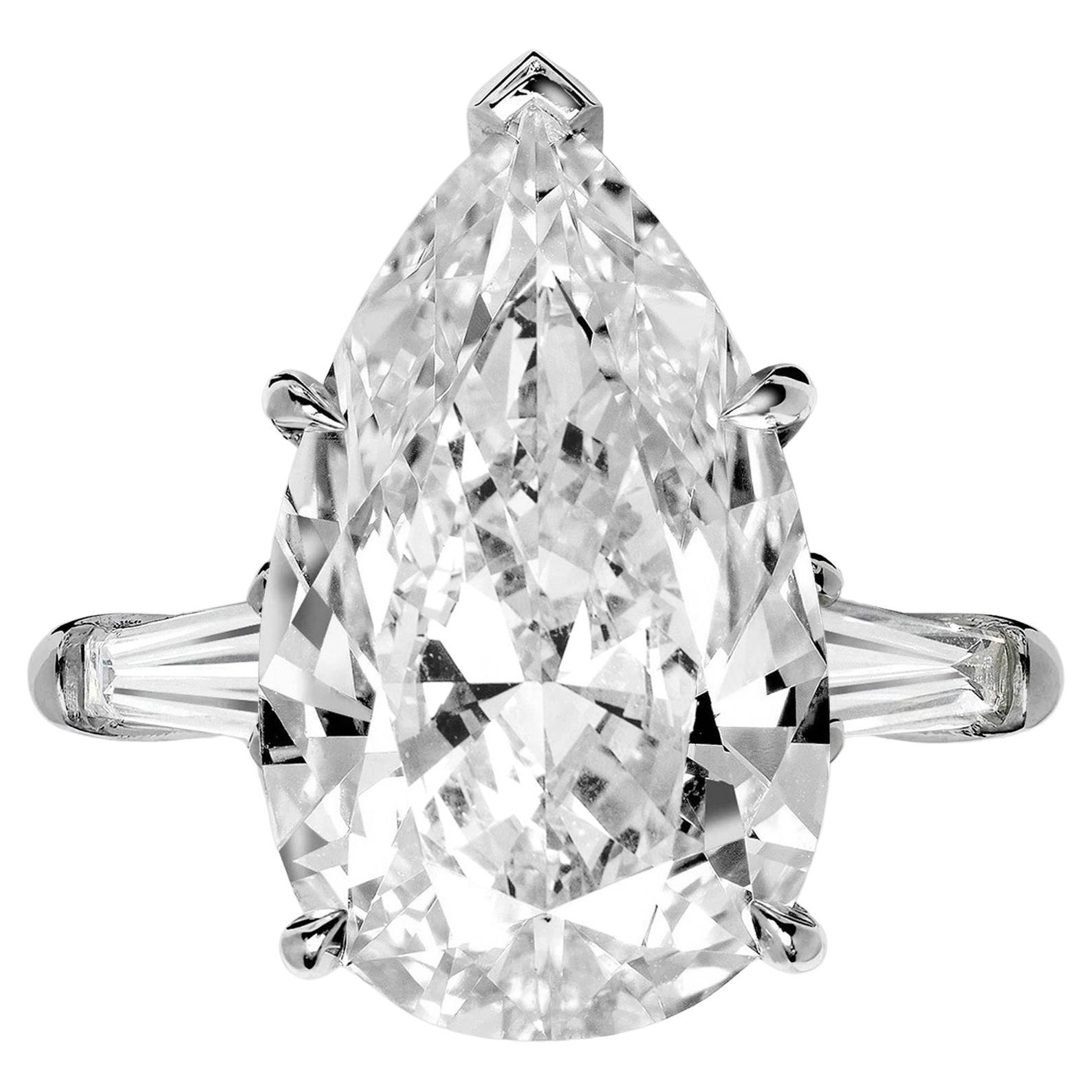 Bague avec diamant royal de 5 carats certifié GIA en vente