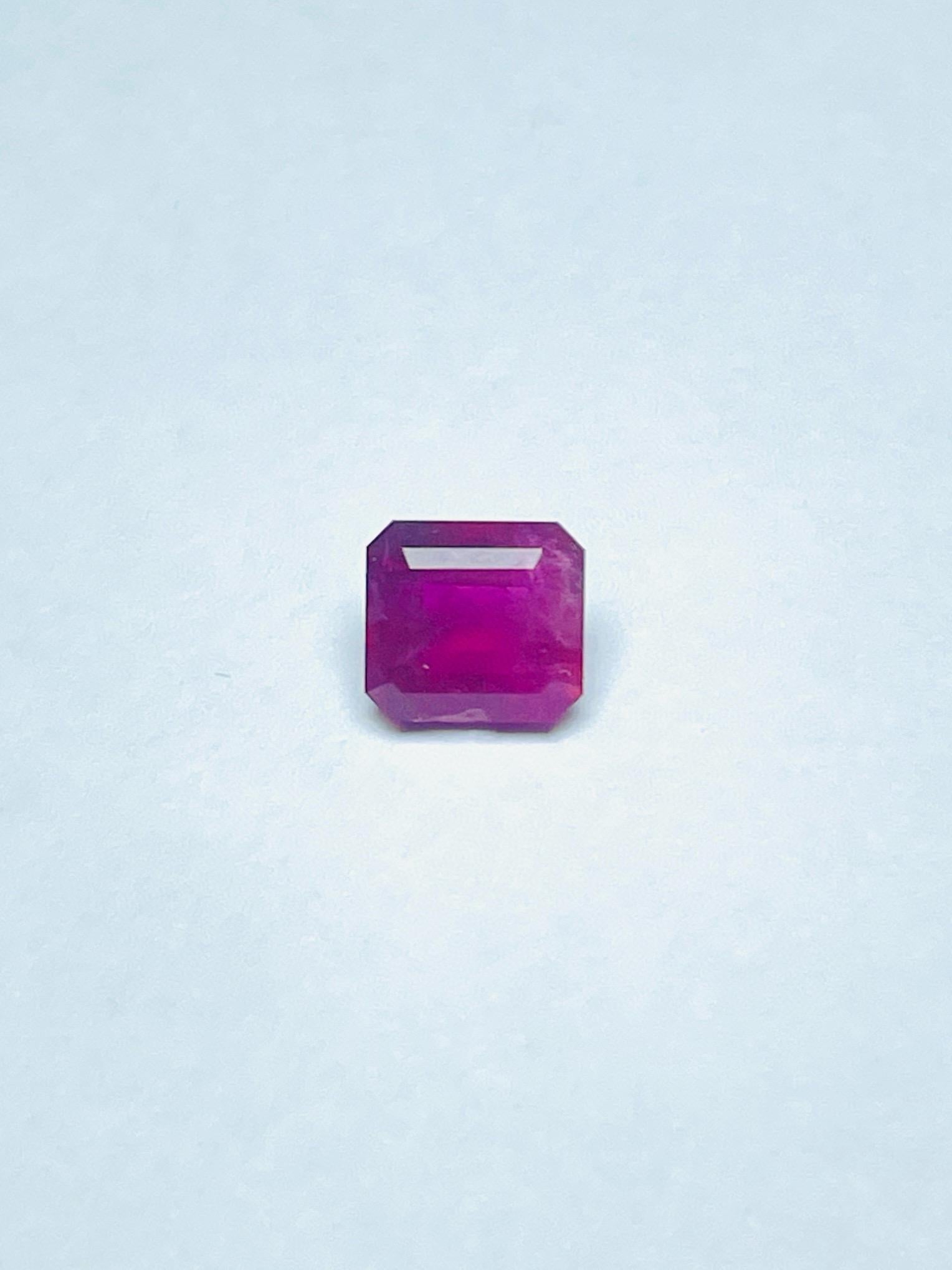 0,77 Karat GIA-Zertifikat Roter Smaragd (Roter Beryll) von amerikanischem seltenem, sauberem Auge im Angebot 2