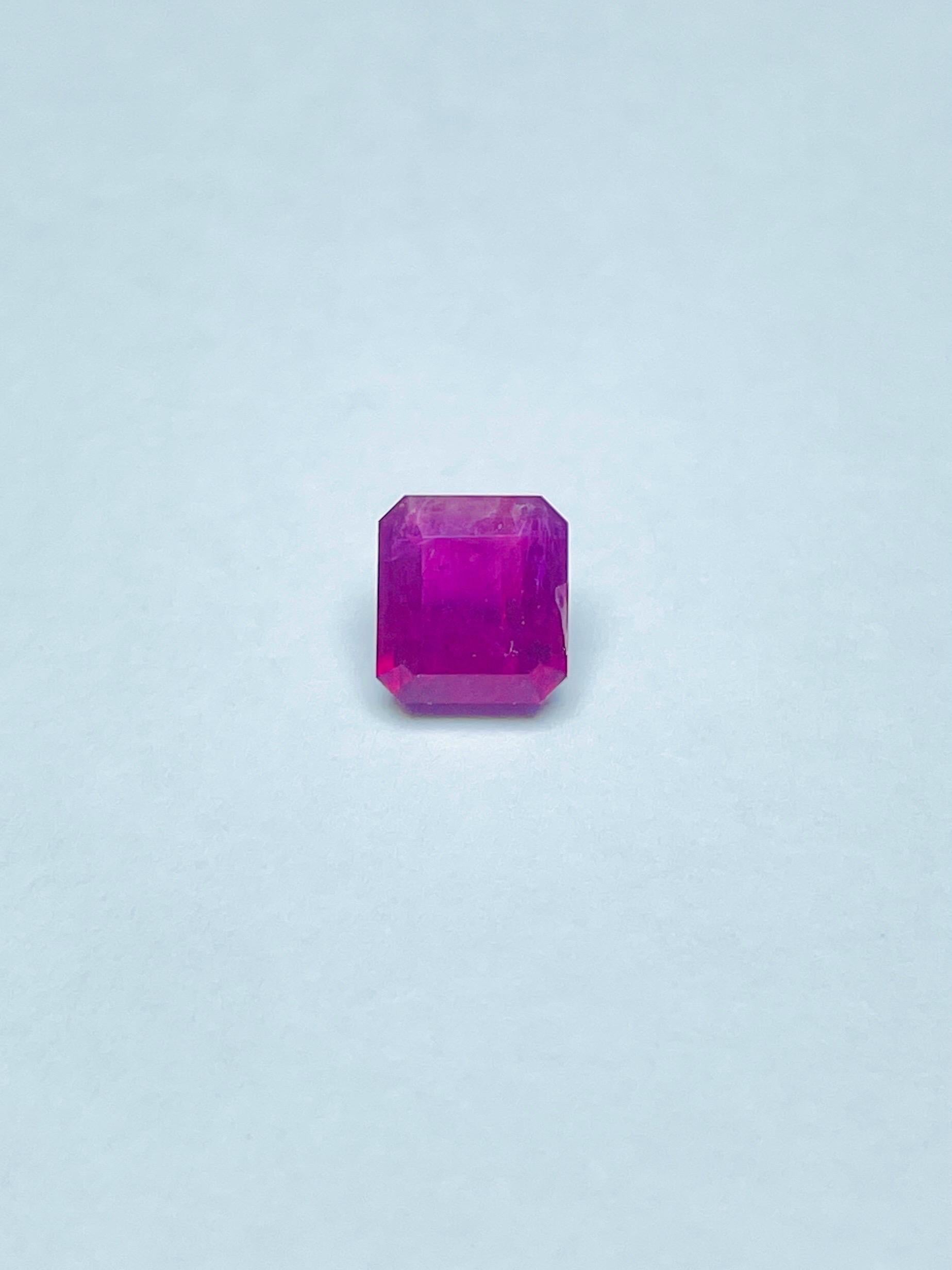 0,77 Karat GIA-Zertifikat Roter Smaragd (Roter Beryll) von amerikanischem seltenem, sauberem Auge im Angebot 3