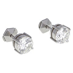 GIA Certificated 2 Carat Diamond Stud Earrings