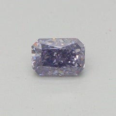 GIA Certified 0.09 Carat Fancy Violetish Gray Clarity Diamond