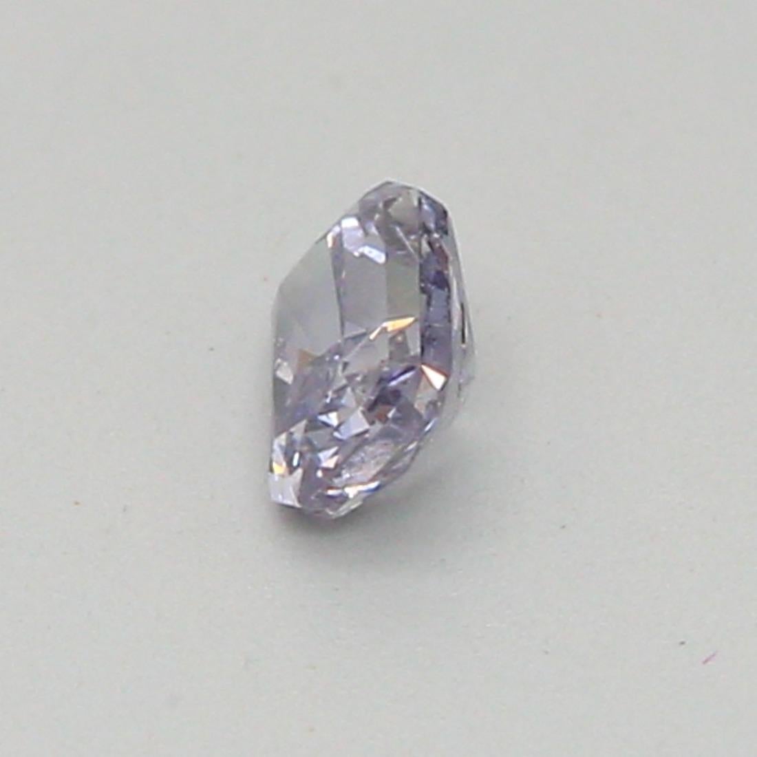 GIA Certified 0.09 Carat Fancy Violetish Gray Clarity Diamond In New Condition For Sale In บางรัก, TH