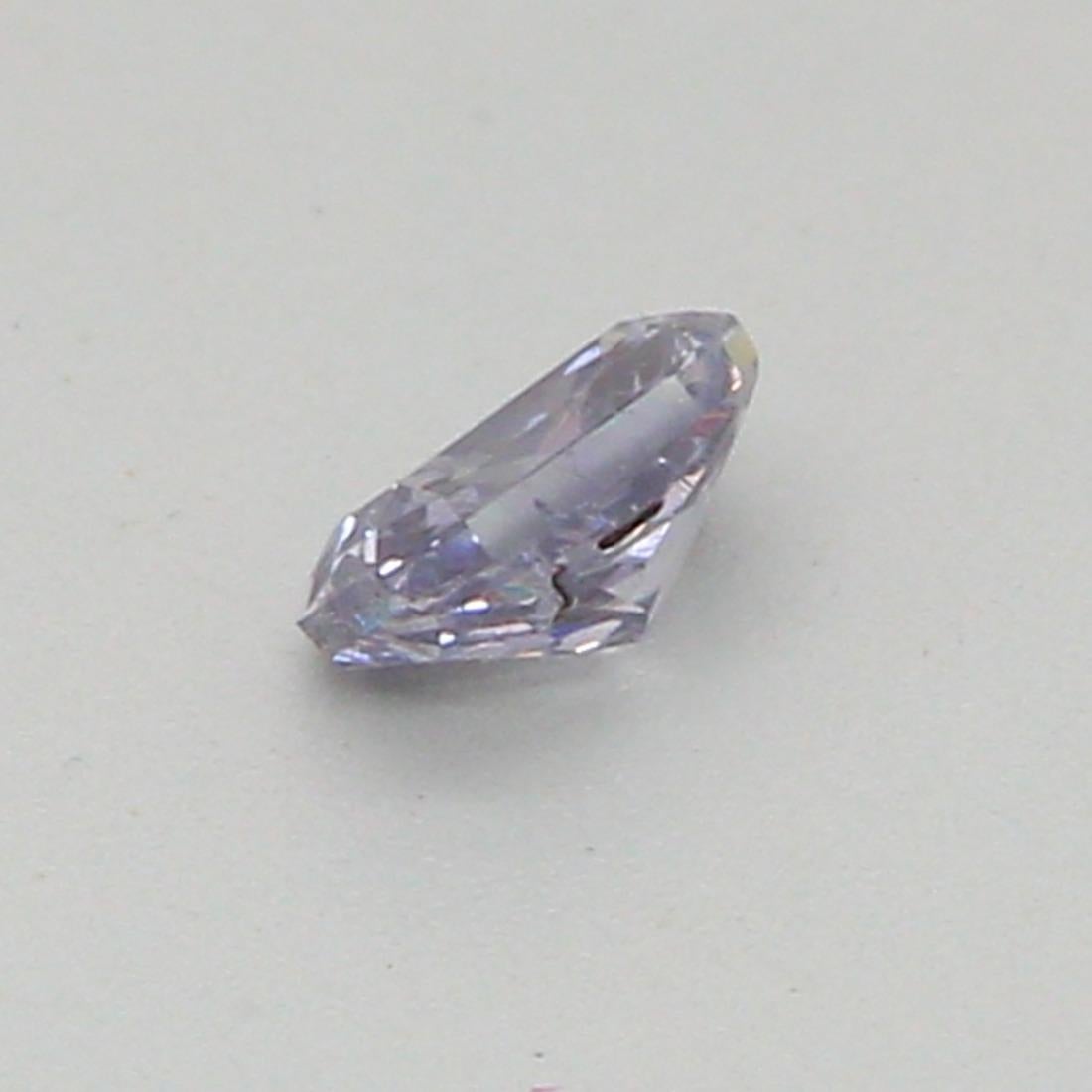 Women's or Men's GIA Certified 0.09 Carat Fancy Violetish Gray Clarity Diamond For Sale
