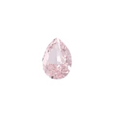 GIA Certified 0.10 Carat Pear Shape Fancy Very Light Pink Natural Diamond