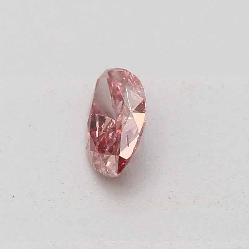 GIA-zertifizierter 0,11 Karat Fancy Deep Pink Diamond für Damen oder Herren im Angebot