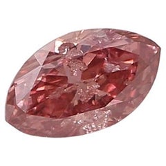 GIA Certified 0.11 Carat Fancy Deep Pink Diamond
