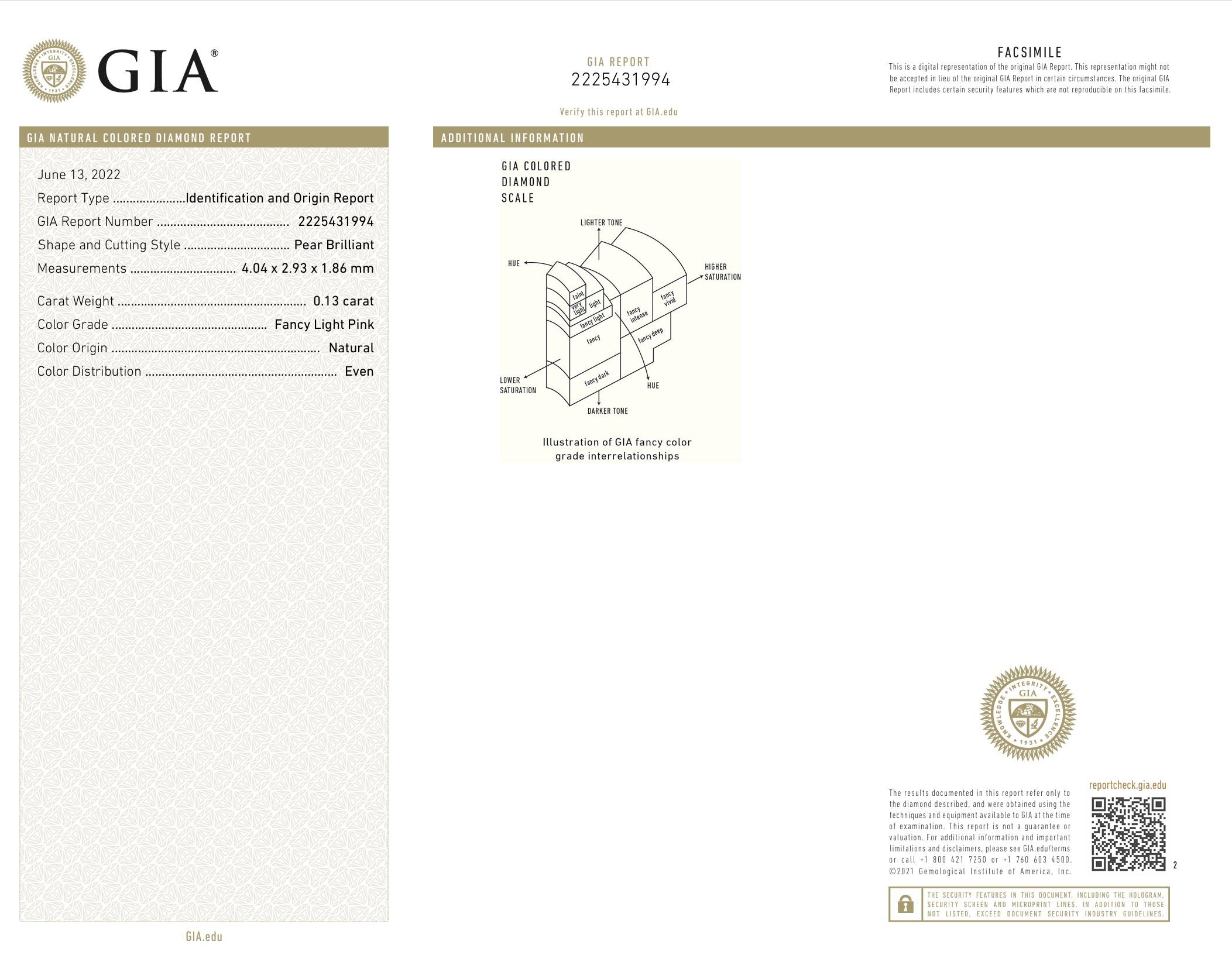 GIA Certified 0.13 Carat Fancy Light Yellow SI1 Clarity Diamond For Sale 2