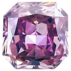 GIA Certificado 0.13ct Fancy Deep Pink Cut Cornered Square Diamante Natural