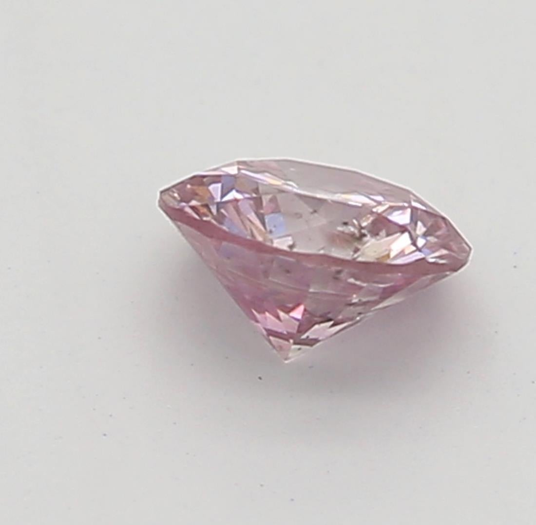 GIA Certified 0.15 Carat Fancy Intense Purplish Pink I1 Clarity Diamond In New Condition For Sale In บางรัก, TH