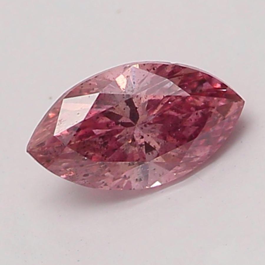 Certificate: GIA 
Report Number: 6185863023
Shape And Cut: Marquise
Carat Weight: 0.16 carat
Measurements: 4.92 x 2.77 x 1.97 mm
Color Grade: Fancy Brownish Pink

FEATURES OF THE DIAMOND:

This fancy brownish pink diamond is a rare and captivating