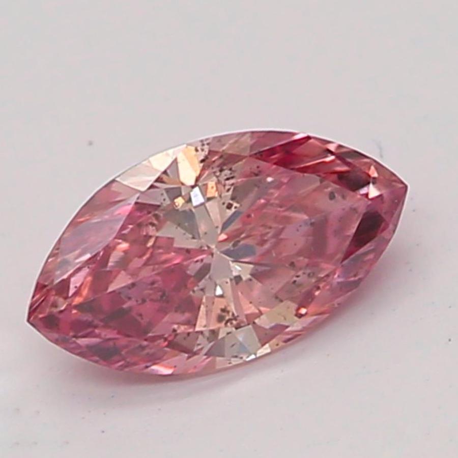 Certificate: GIA 
Report Number: 6185863007
Shape And Cut: Marquise
Carat Weight: 0.16 carat
Measurements: 5.15 x 2.85 x 1.83 mm
Color Grade: Fancy Deep Pink 

FEATURES OF THE DIAMOND:

This Fancy Deep Pink Diamond is a rare and highly valued