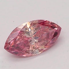 GIA Certified 0.16 Carat Fancy Deep Pink SI2 Clarity Diamond
