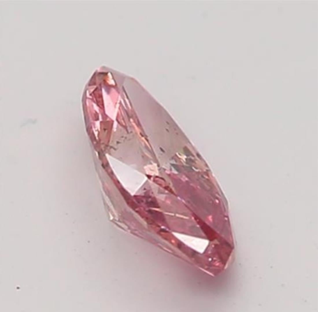 GIA Certified 0.16 Carat Fancy Deep Pink SI2 Clarity Diamond For Sale 1