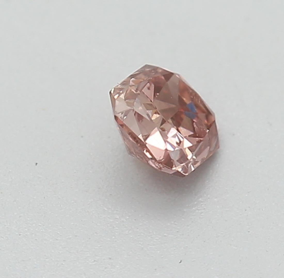 da uomo o donna Diamante marrone rosa intenso di 0,18 carati certificato GIA in vendita