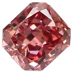 GIA Certified 0.18 Carat Fancy Deep Pink Brown Diamond