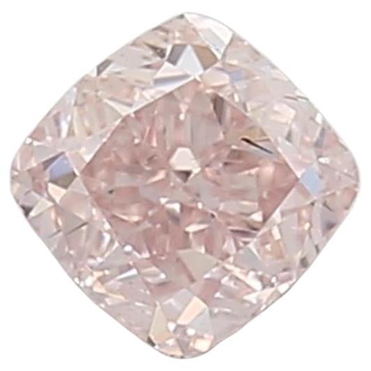 GIA Certified 0.18 Carat Fancy Orangy Pink SI1 Clarity Diamond
