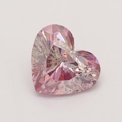 GIA Certified 0.19 Carat Fancy Pink Purple I2 Clarity Diamond