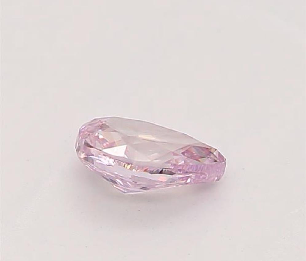 GIA Certified 0.19 Carat Fancy Pink Purple VS2 Clarity Diamond For Sale 1