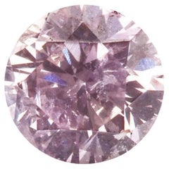 Diamante Europeo Antiguo Suelto Certificado Gia de 0,19 Quilates de color Morado Claro I1