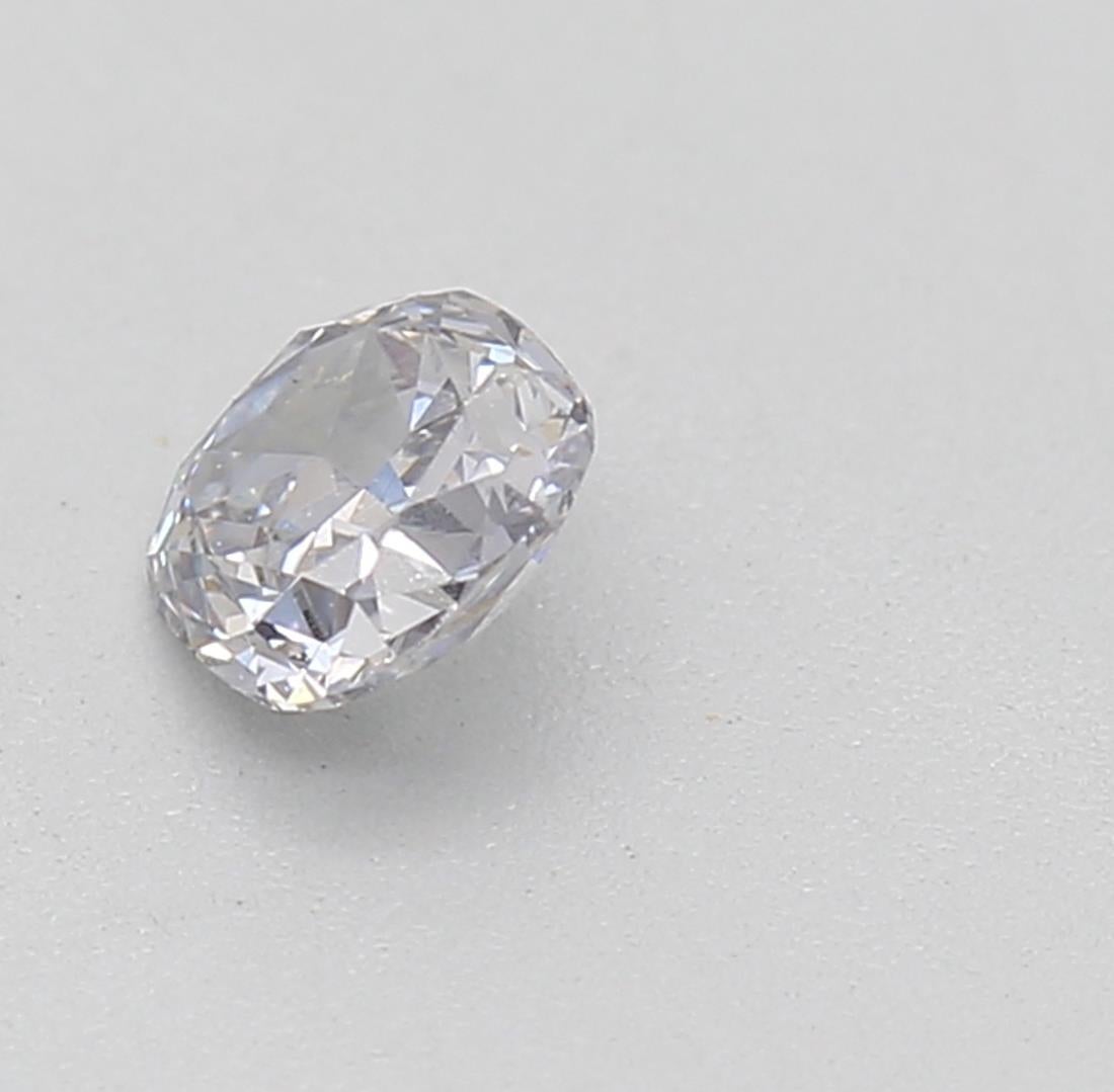 Taglio cuscino Diamante certificato GIA da 0,20 carati di colore grigio VS1 di chiarezza in vendita