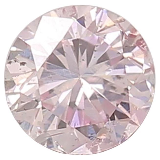 GIA Certified 0.20 Carat Fancy Light Pink I1 Clarity Diamond