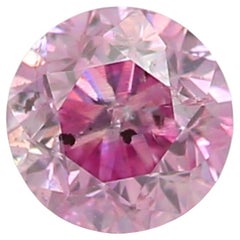 GIA-zertifizierter 0.21 Karat Fancy Intense Purplish Pink Diamond