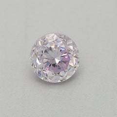 GIA Certified 0.21 Carat Fancy Light Purplish Pink SI1 Clarity Diamond