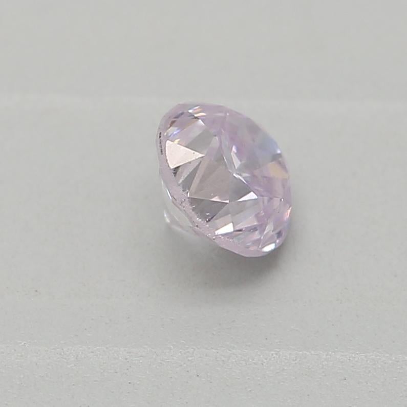 da uomo o donna GIA Certificato 0,21 Carati Fancy Light Purplish Pink SI1 Clarity in vendita