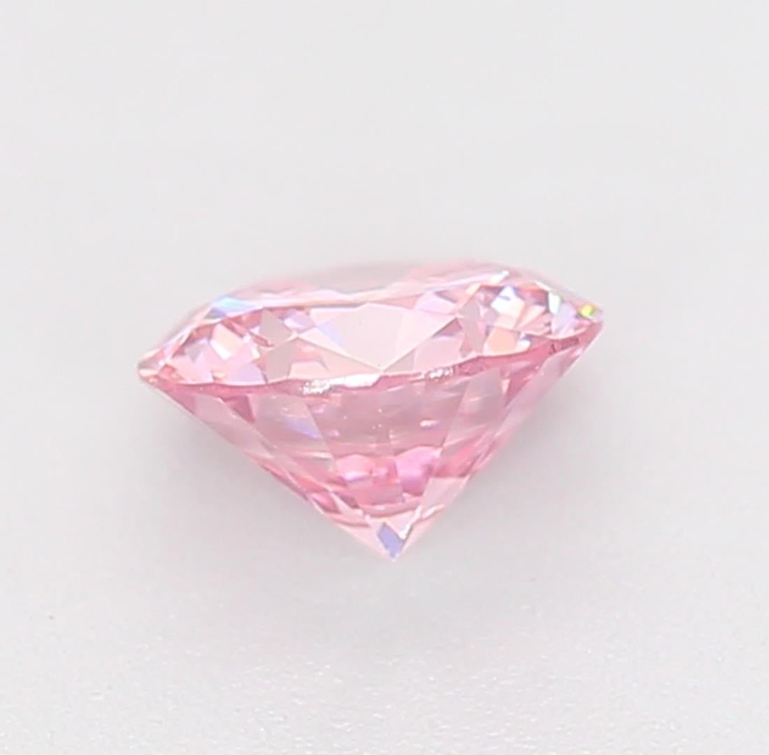 GIA Certified 0.21 Carat Fancy Orangy Pink SI1 Clarity Diamond In New Condition For Sale In บางรัก, TH