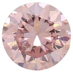 GIA Certified 0,21 Carat Fancy Orangy Pink SI1 Clarity Diamante certificato 0,21 Carat Fancy Orangy Pink SI1 Clarity