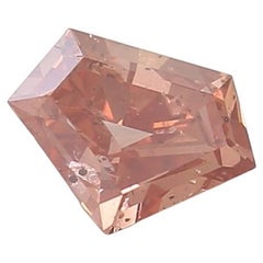GIA Certified 0.23 Carat Fancy Deep Orangy Pink SI2 Clarity Diamond