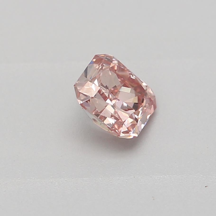 Women's or Men's GIA Certified 0.23 Carat Fancy Intense Pink SI2 Clarity Diamond For Sale