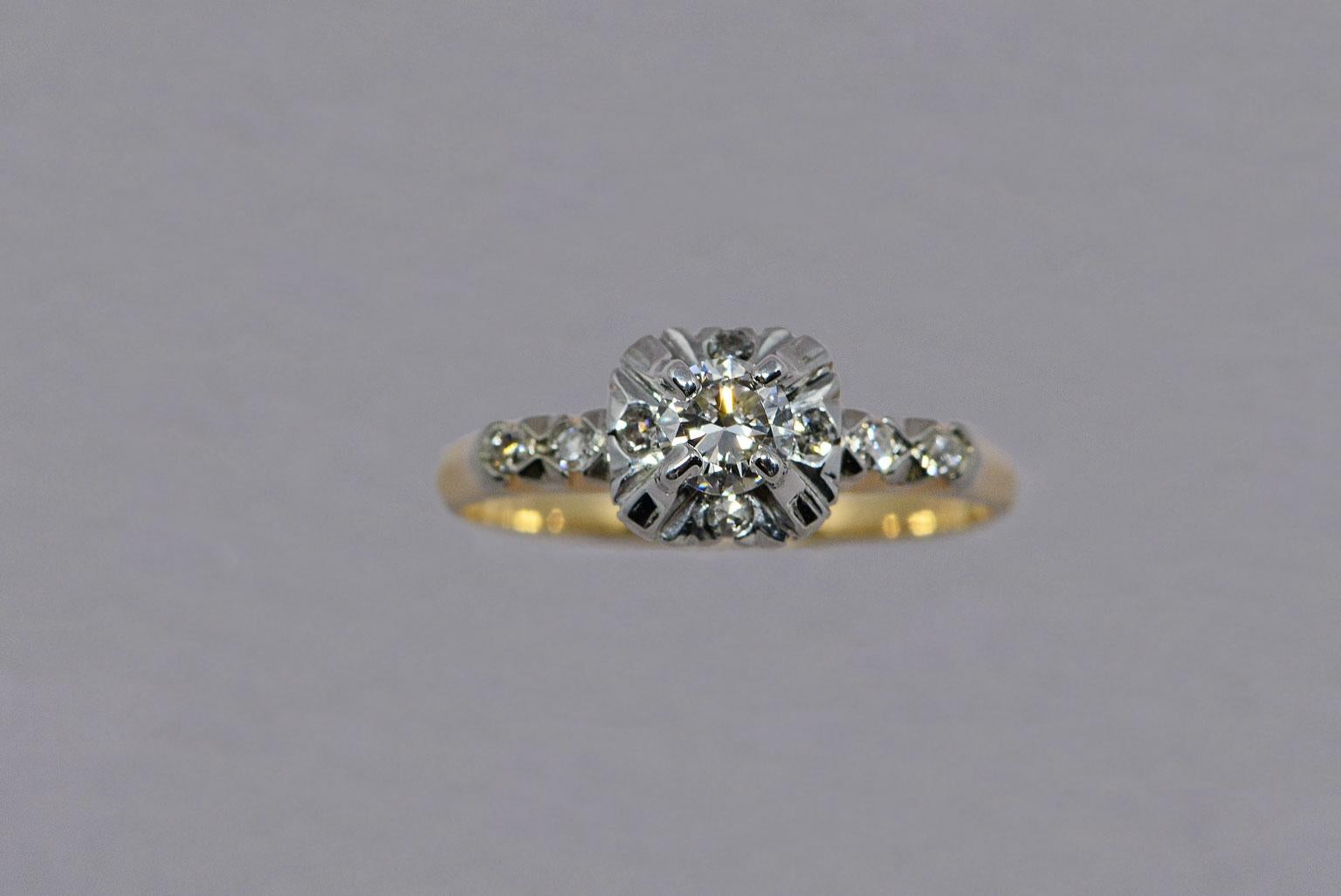 0.24 carat diamond ring