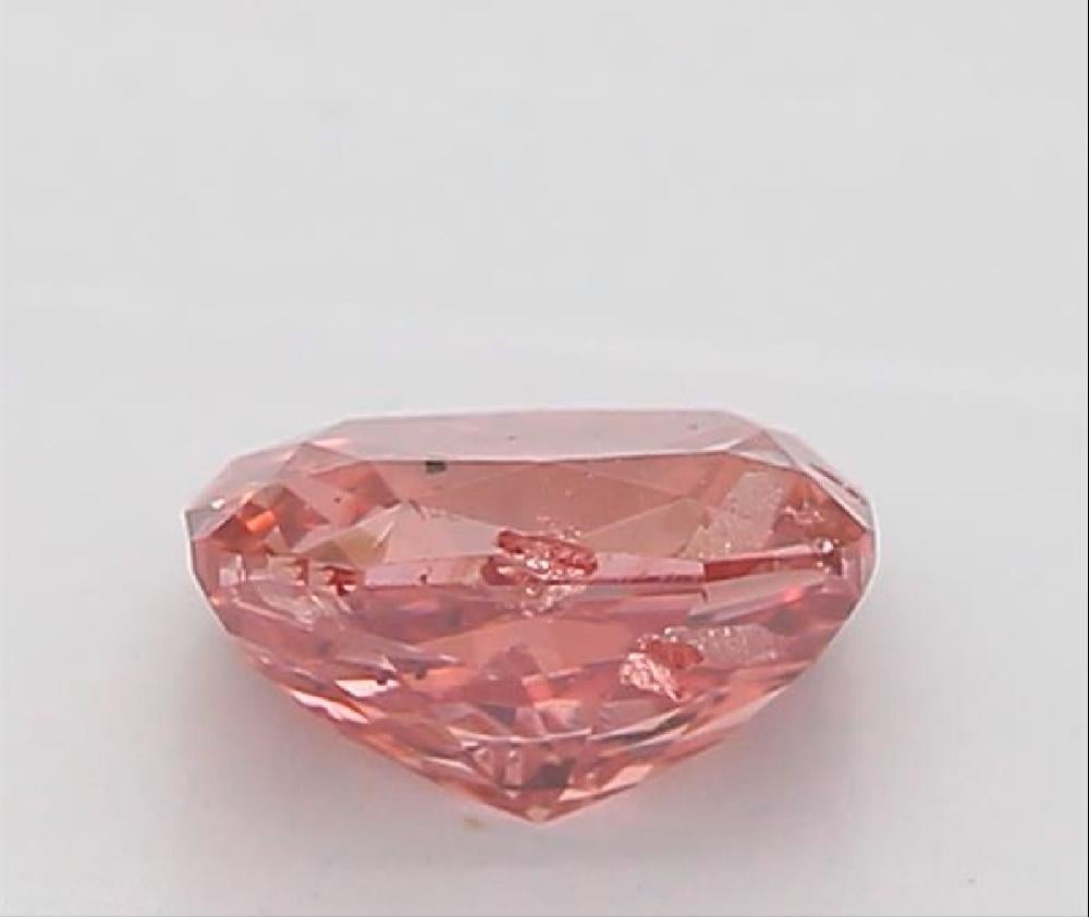 GIA Certified 0.24 Carat Fancy Deep Orangy Pink Diamond In New Condition For Sale In บางรัก, TH