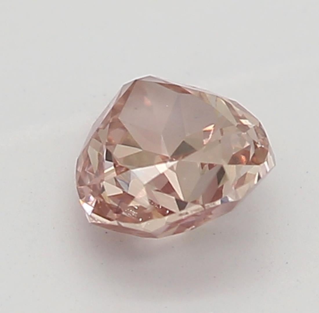 GIA Certified 0.25 Carat Fancy Brownish Orangy Pink SI2 Clarity Diamond In New Condition For Sale In บางรัก, TH