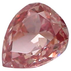 GIA Certified 0.25 Carat Fancy Brownish Orangy Pink SI2 Clarity Diamond