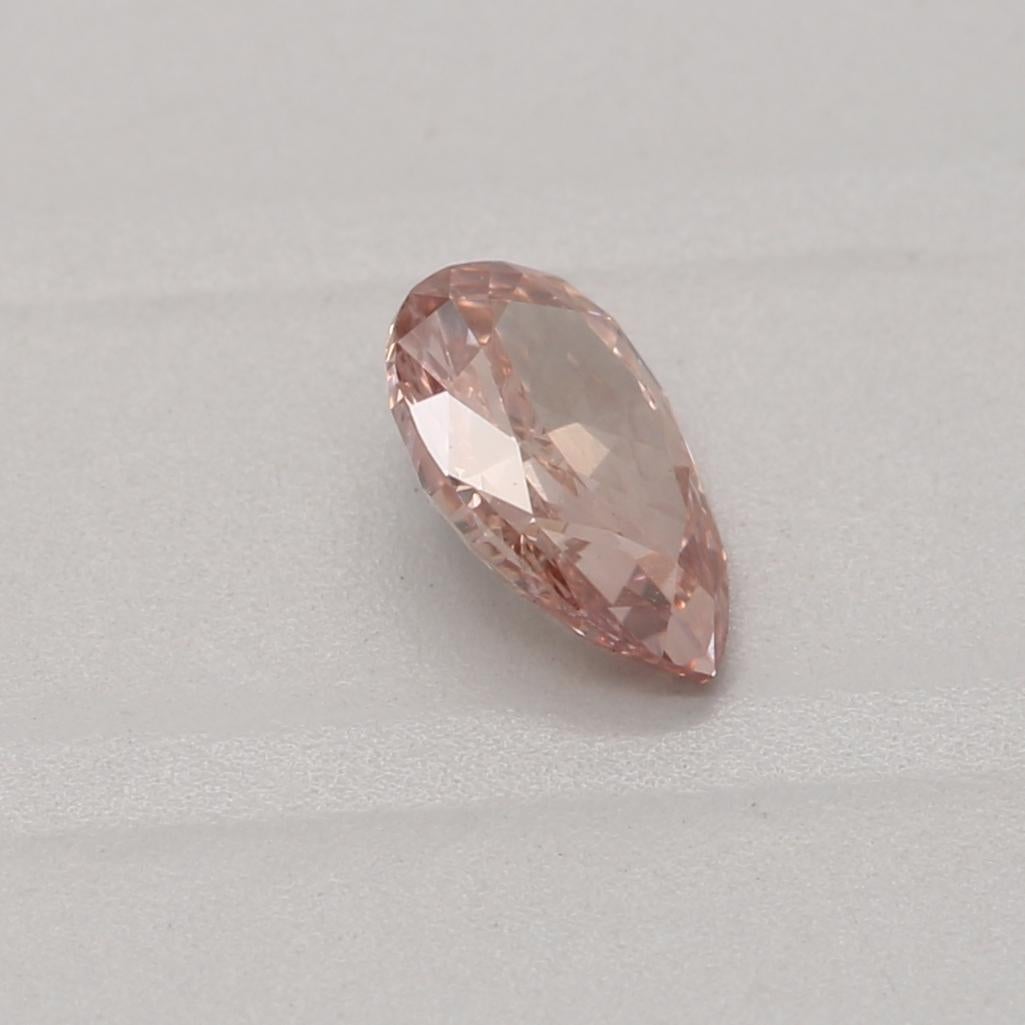 Diamante certificato GIA da 0,25 carati di colore rosa bruno-arancio VS2 di chiarezza In condizioni Nuovo in vendita a บางรัก, TH
