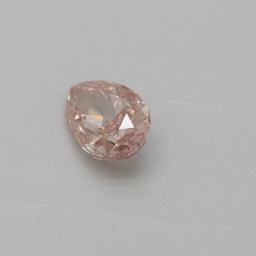 Diamante certificato GIA da 0,25 carati di colore rosa bruno-arancio VS2 di chiarezza in vendita 1