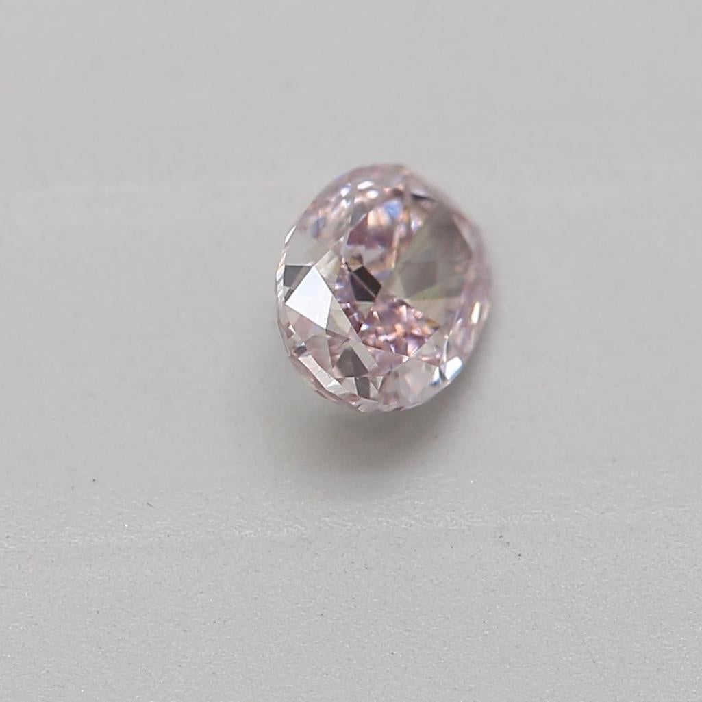 Oval Cut GIA Certified 0.25 Carat Fancy Brownish Pink VS2 Clarity Diamond For Sale