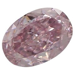 Diamante certificado por GIA de 0,25 quilates de color rosa pardusco fantasía y claridad VS2