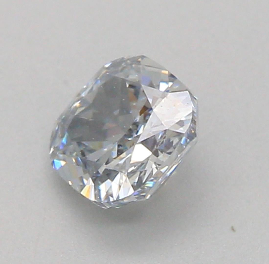 Women's or Men's GIA Certified 0.25 Carat Fancy Gray Blue SI2 Clarity Diamond For Sale