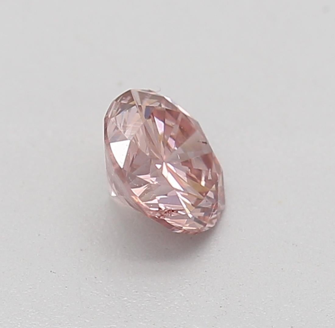 GIA Certified 0,25 Carat Fancy Orangy Pink SI2 Clarity Diamante certificato 0,25 Carat Fancy Orangy Pink SI2 Clarity in vendita 1