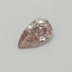 GIA Certified 0.25 Carat Fancy Pinkish Brown SI2 Clarity Diamond