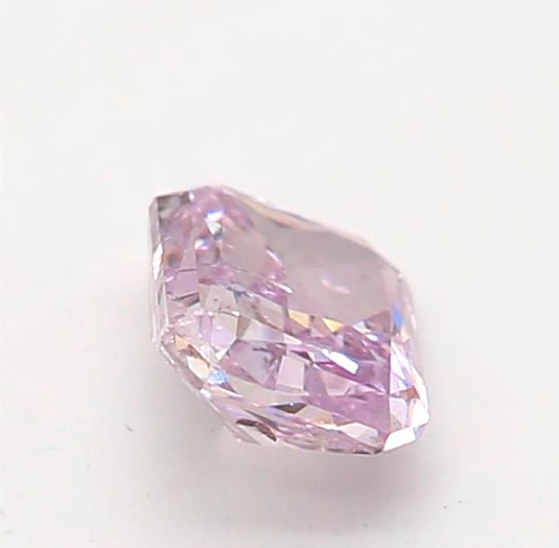 Women's or Men's GIA Certified 0.25 Carat Fancy Pinkish Purple I2 Clarity Diamond For Sale