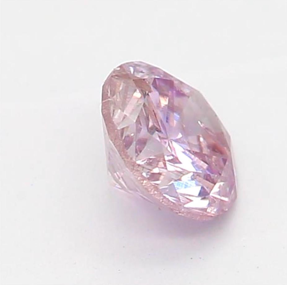 GIA Certified 0.25 Carat Fancy Purple Pink I2 Clarity Diamond In New Condition For Sale In บางรัก, TH