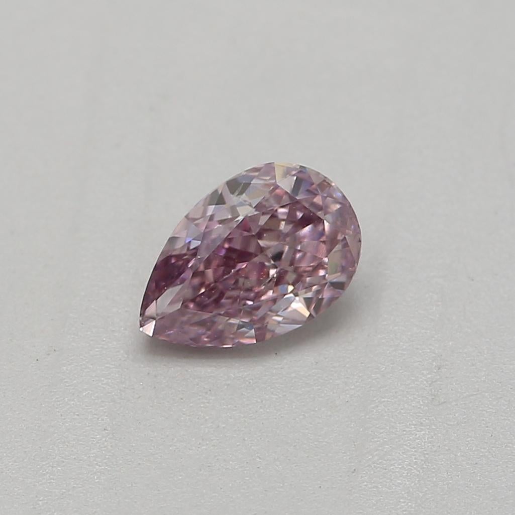 Certificate: GIA
Report Number: 5211422310
Shape And Cut: Pear
Carat Weight: 0.25carat
Measurements:  5.01 x 3.34 x 2.15 mm
Color Grade: Fancy Purple Pink


This pear cut diamond, also known as a teardrop diamond, combines the brilliance and design