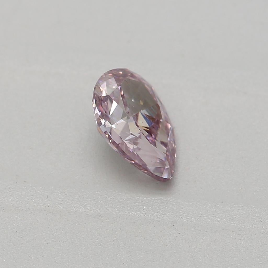 GIA Certified 0.25 Carat Fancy Purple Pink SI2 Clarity Diamond In New Condition For Sale In บางรัก, TH