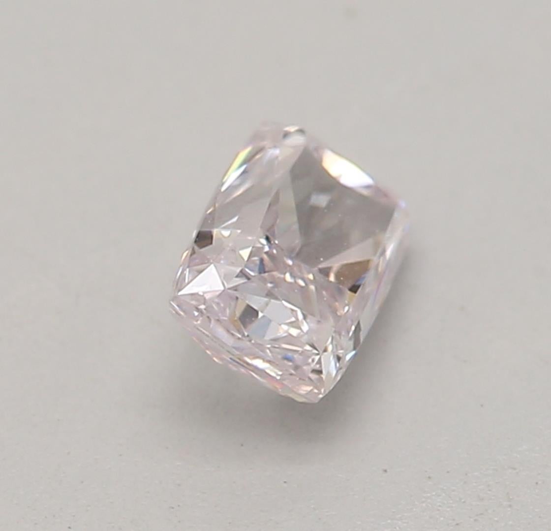 Women's or Men's GIA Certified 0.25 Carat Very Light Pink VS1 Clarity Diamond For Sale
