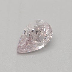 GIA Certified 0.25 Certified Light Pink SI1 Clarity Diamond